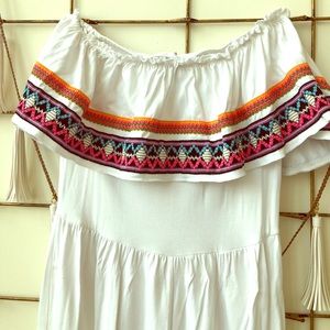 ASOS off the shoulder shorts romper